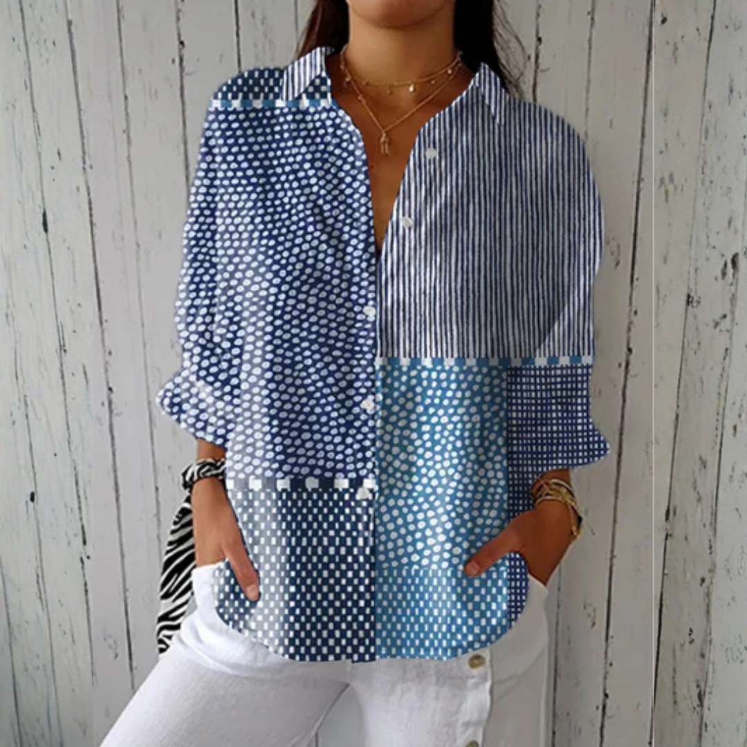 Olivia | Bluzka Ocean Patchwork